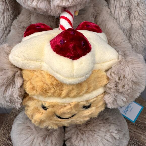 Jellycat Bashful Bunny Birthday Jellycat Beige Bunny Birthday NEW FAST SHIP - Picture 4 of 9